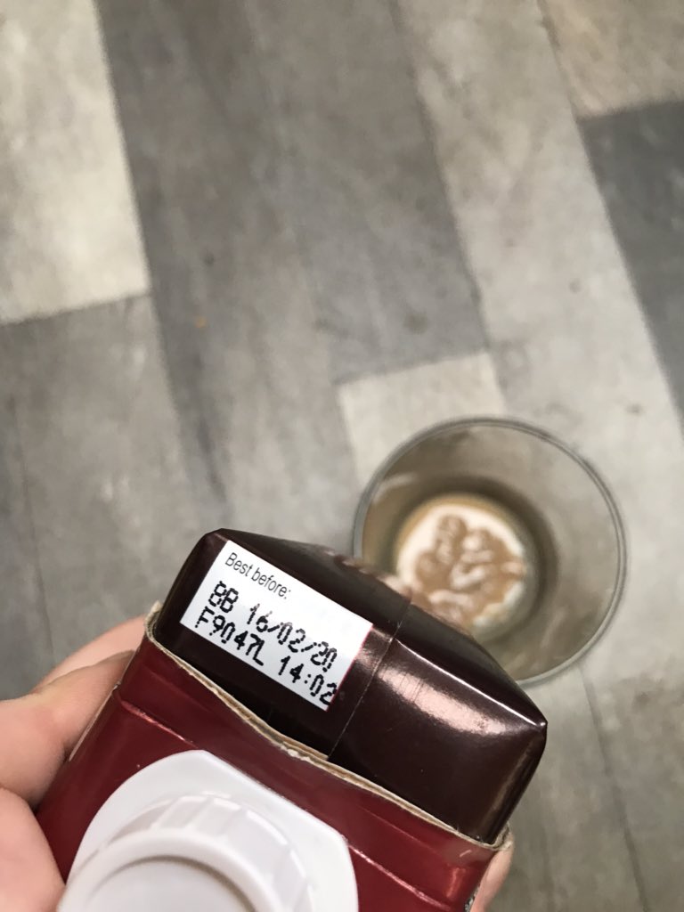 TillyDaisyHart's tweet photo. @Poundstretcher1 nice foun mouldy lumps in organic latte coffee I just bought from Canterbury store 👍🏼 https://t.co/jf4RAv4RRe