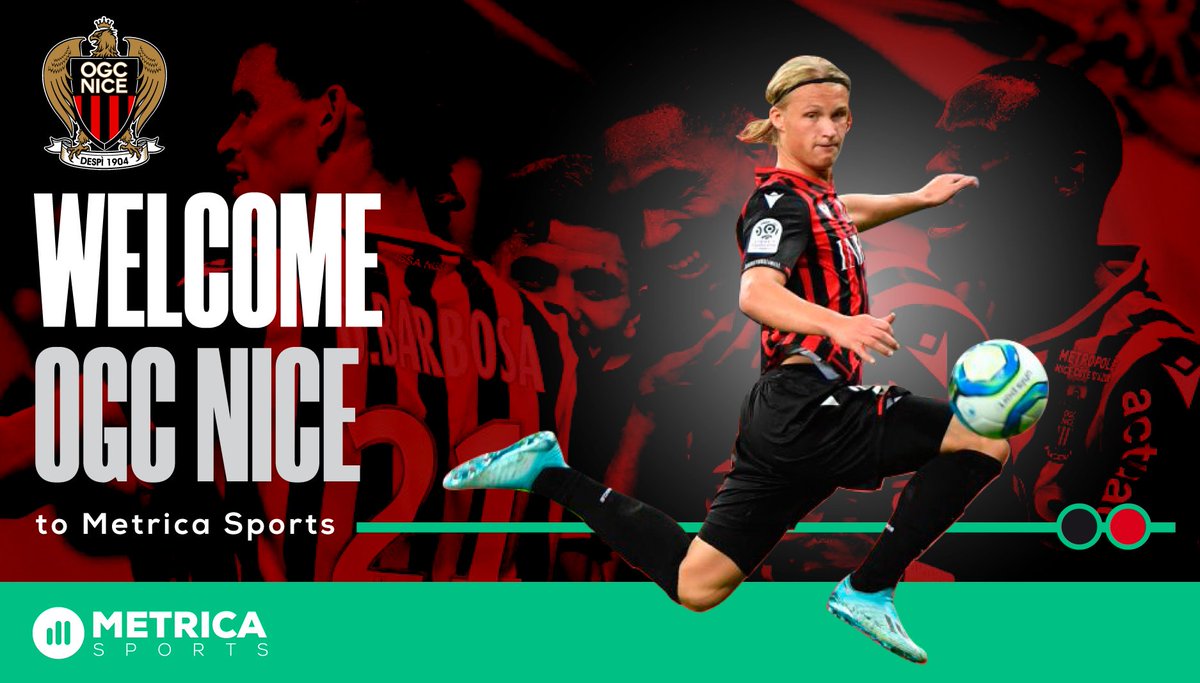 🇫🇷 We are proud to announce our partnership with OGC Nice! The First Team of the French Football club have chosen Metrica Play for Video Analysis
