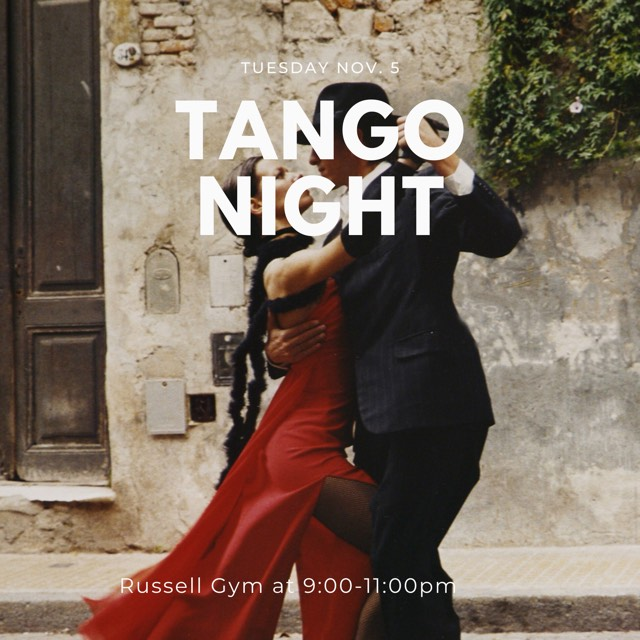 Join us tonight for some tango fun at the SUB studio!
