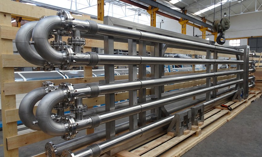 SACOME_Company's tweet photo. Shell and tube heat exchangers intended for the heat recovery of organic alcohols▶️ https://t.co/bQ3cWUWHDu 
#HeatExchanger #HeatExchangers #ShellAndTube #HeatRecovery #ChemicalIndustry  #EnergyIndustry #MechanicalDesign #HTRI #ThermalDesign https://t.co/igkLVYiHoB