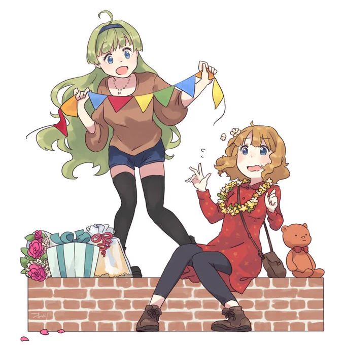 桃子のお誕生日なので過去絵も見てね 