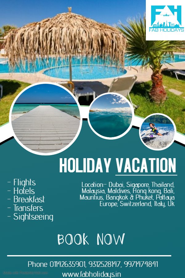 fab_holidays's tweet photo. Go outside and explore the world
Choose the destination for a holiday,.reserve your seat now For more info Call @ 01142635901, 9312528147, 9971474841
.
.
.
.
.
.
.#fabholidays #travel #destination #vacation #tourlover #wanderlust #travellover #exploring #seetheworld #trip #tour https://t.co/tr4hfZajr2
