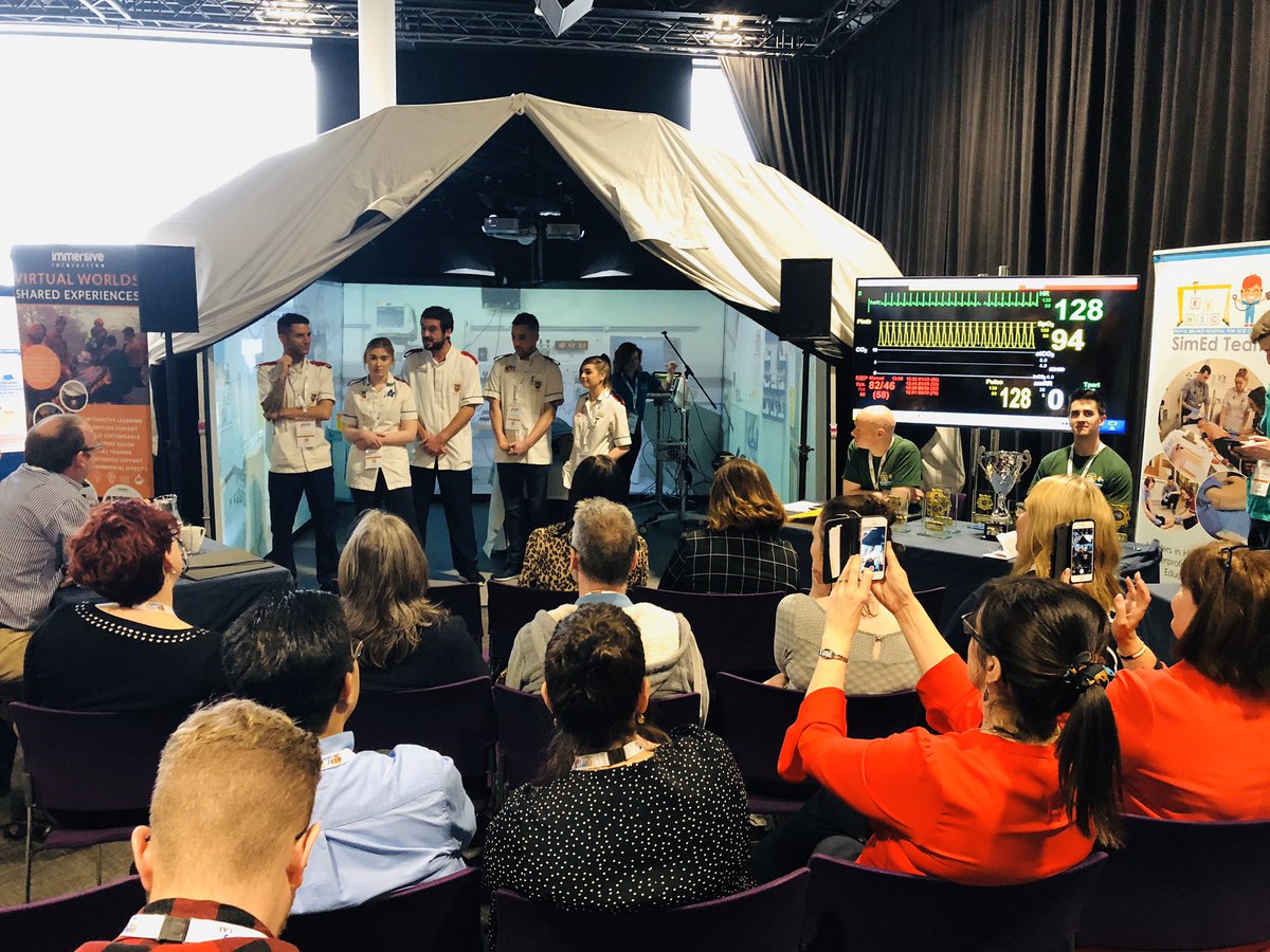 ASPiHSimwars's tweet photo. What an AMAZING start to @ASPiHSimwars at @ASPiHUK @nishfn @IrishSimAssoc - 4 fantastic team performances from @StaffsUNursing @UCCMedHealth &amp; @QUBSONM - more to come this afternoon #aspih2019 #belfast #studentsim @mdthemd @DrDaraByrne https://t.co/ngDmpr4m37
