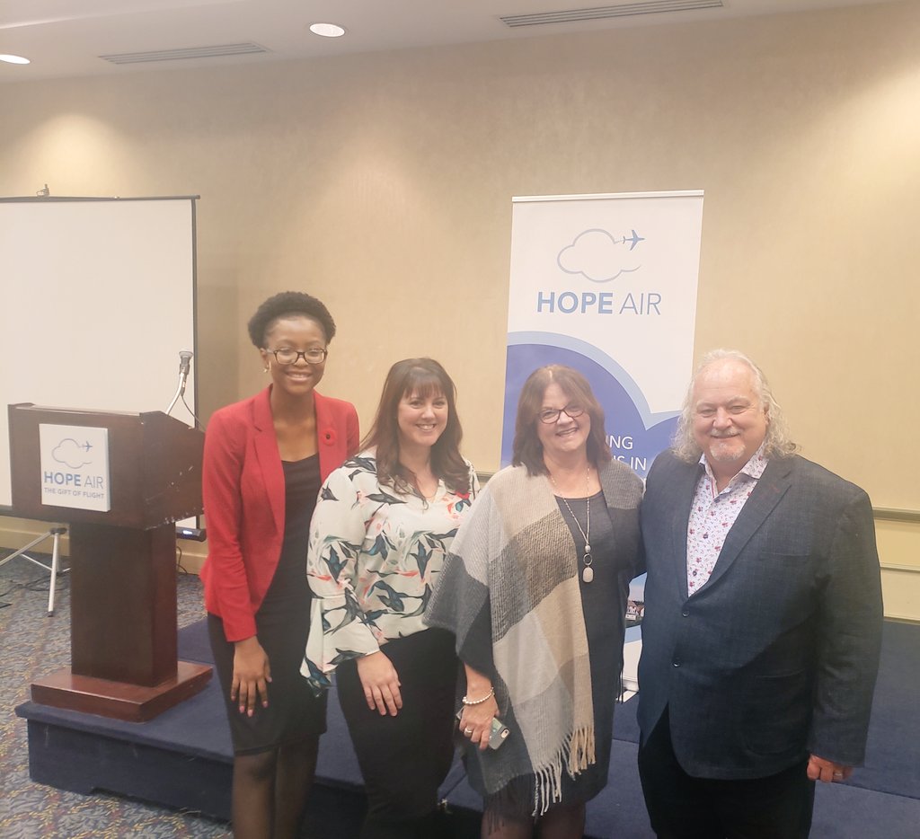 Ah! The <a href="/HopeAir/">Hope Air</a> ham, eggs &amp; hope was incredible. Listening to stories of what they do was deeply inspiring. I also got to meet <a href="/DwightBallNL/">Dwight Ball</a> today, as a recent PR it meant a lot to me to shake his hand. Thank you so much Dan Villeneuve for making this happen!!! 💃🏽💃🏽 @nicjenevans