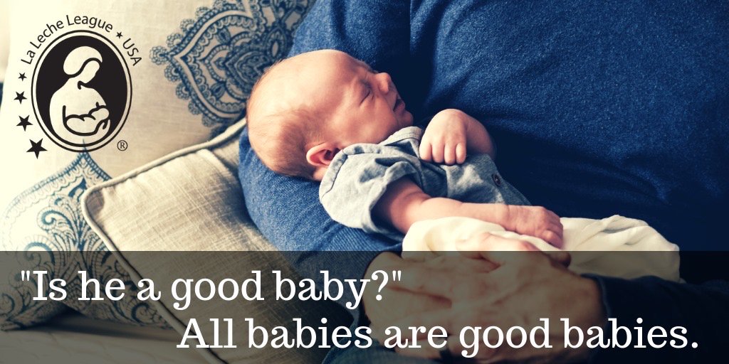 LaLecheLeagueUS's tweet photo. Give your baby some extra snuggles today. You can’t spoil them. They don’t need you too much. They’re good babies. They’re all good babies. ❤️ #parenthood https://t.co/dQR7UULjwD
