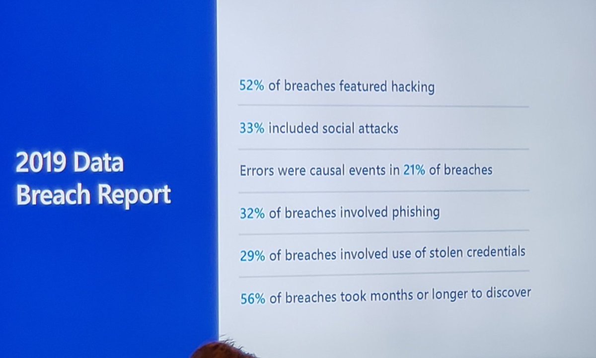 PatrickMoorhead's tweet photo. Interesting #security discussion on protecting data in a cloud and ML/DL world. Hard to know using APIs and DL whether your data has been infected. Microsoft taking data fingerprints to check if data has changed. #MSIgnite #MicrosoftARC https://t.co/St8fp6sILi
