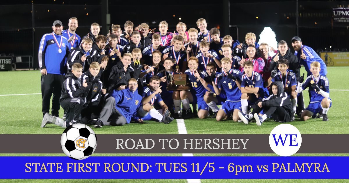 Game Day!! <a href="/CMBoysSoccer/">Canon Mac Soccer</a>  #Road2Hershey <a href="/PIAASports/">PIAA</a> States begins today! #WeOverMe Let's Go Gents! #OneGameAtaTime