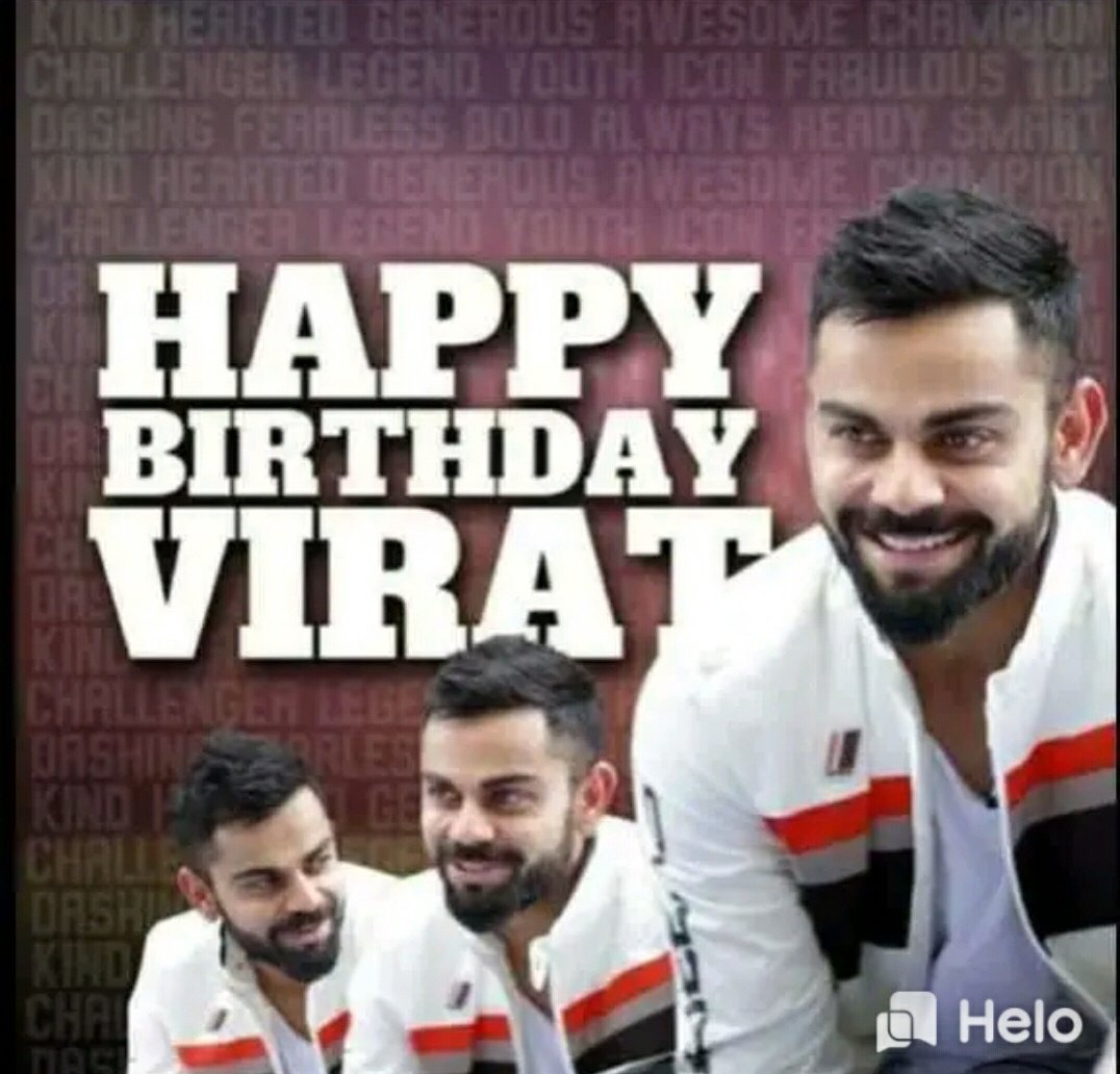 Happy birthday Virat kohli 