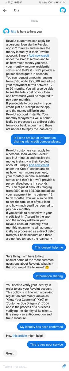 SyeWatts's tweet photo. Hey @RevolutApp 

I want to opt-out of info sharing as your email instructed. I tried reaching out on chat regarding this, but your support chat through the app seems lacking. Any tips? https://t.co/DdNET8InMD