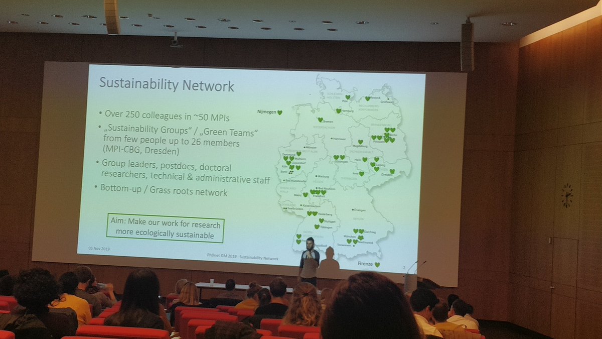 maxplanckphdnet's tweet image. 💚💚💚 The Sustainability Network is spread to ~50 MPIs at the moment. Do you know about the one at your institute? 💚💚💚
#GM2019 #PhDnet #GeneralMeeting #SustainabilityNet