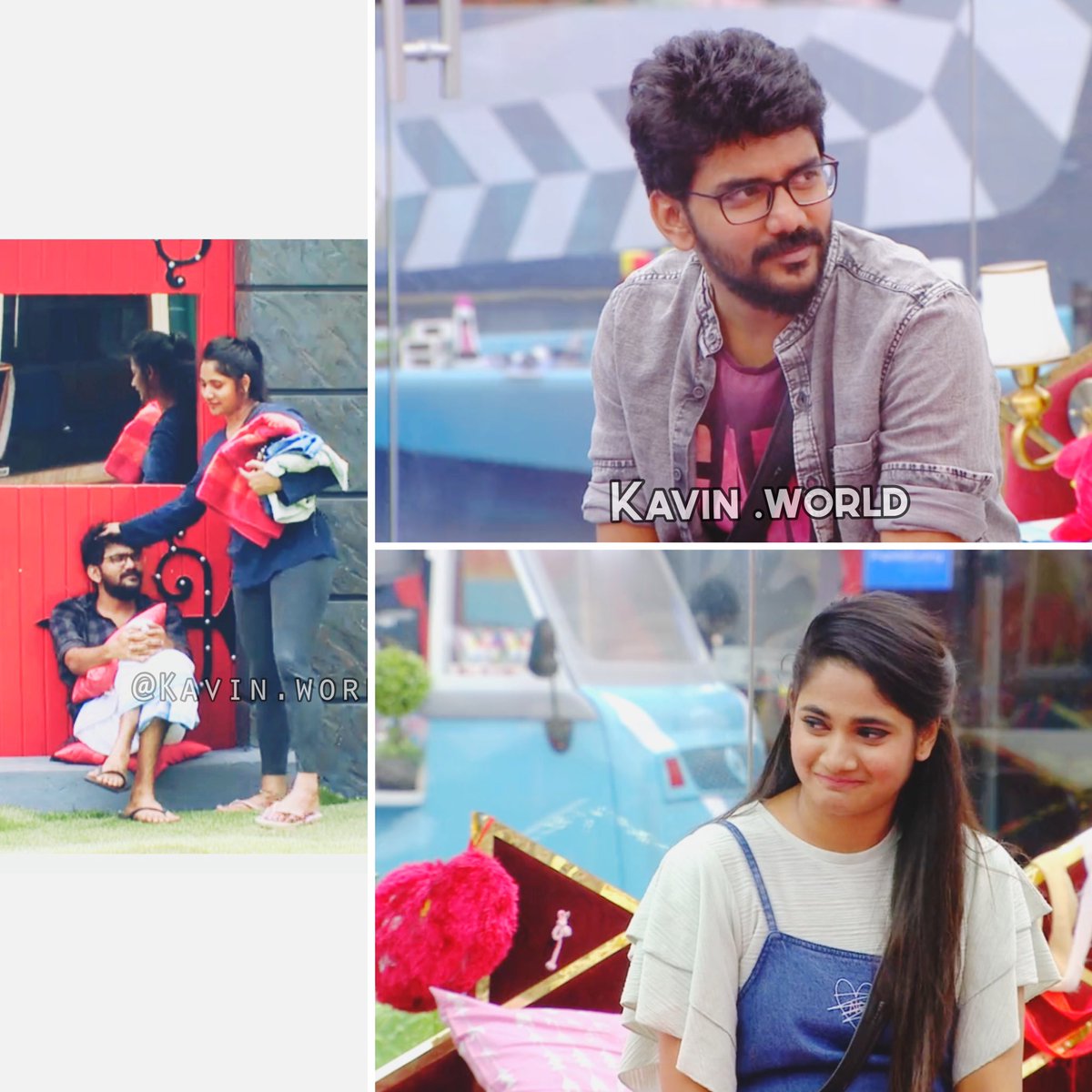 The Reunions Of KaviLiya (6) This one After the Unreasonable Vilakapadam Of Them ! She Comforts Him .. He Consoles Her ! ( K Name in Nomination )Both Were Stand Firm Against All Manipulation’s Done by Endemol & Mr. Host Okay Pa ? Okay Pa !  KaviLiya Hits a Sixer 