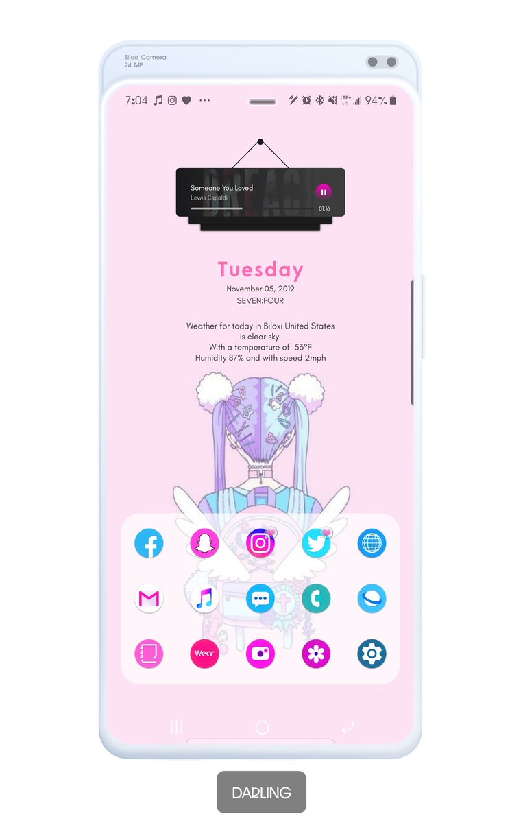 itszme_Darling's tweet photo. Same #icons - @DrumDestroyer
#kwgt - @b3nnyV89
#wallpaper - @_PurplePandaxo
#hishoot2i - @pin_069
.
.
.
.
#note10plus #myscreenie #totallauncher #screenoftheday #techstuff #techlife #techgirl #teamandroid #cutescreen https://t.co/LmsYk9kf3e