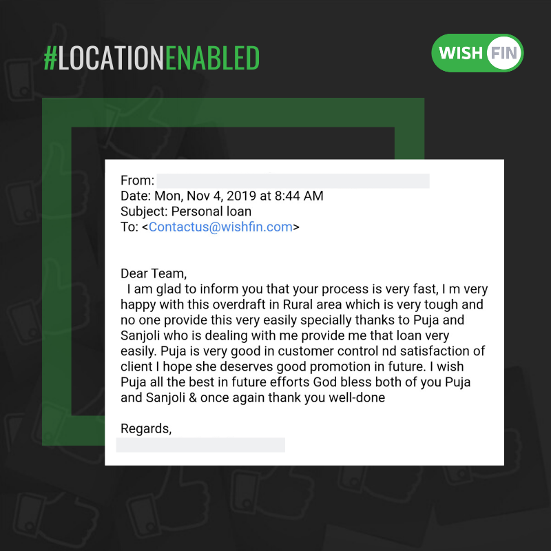 wishfin's tweet photo. "I m very happy with this overdraft in Rural area which is very tough and no one provide this very easily" ~A Wishfin Customer on Email

Rural or urban... if you have a #Wish, we'll go the distance.
#LocationEnabled #WishesEnabled #Wishfin
#27MillionHappyCustomers #TeamOfEnablers https://t.co/JL1fT8XxZ9