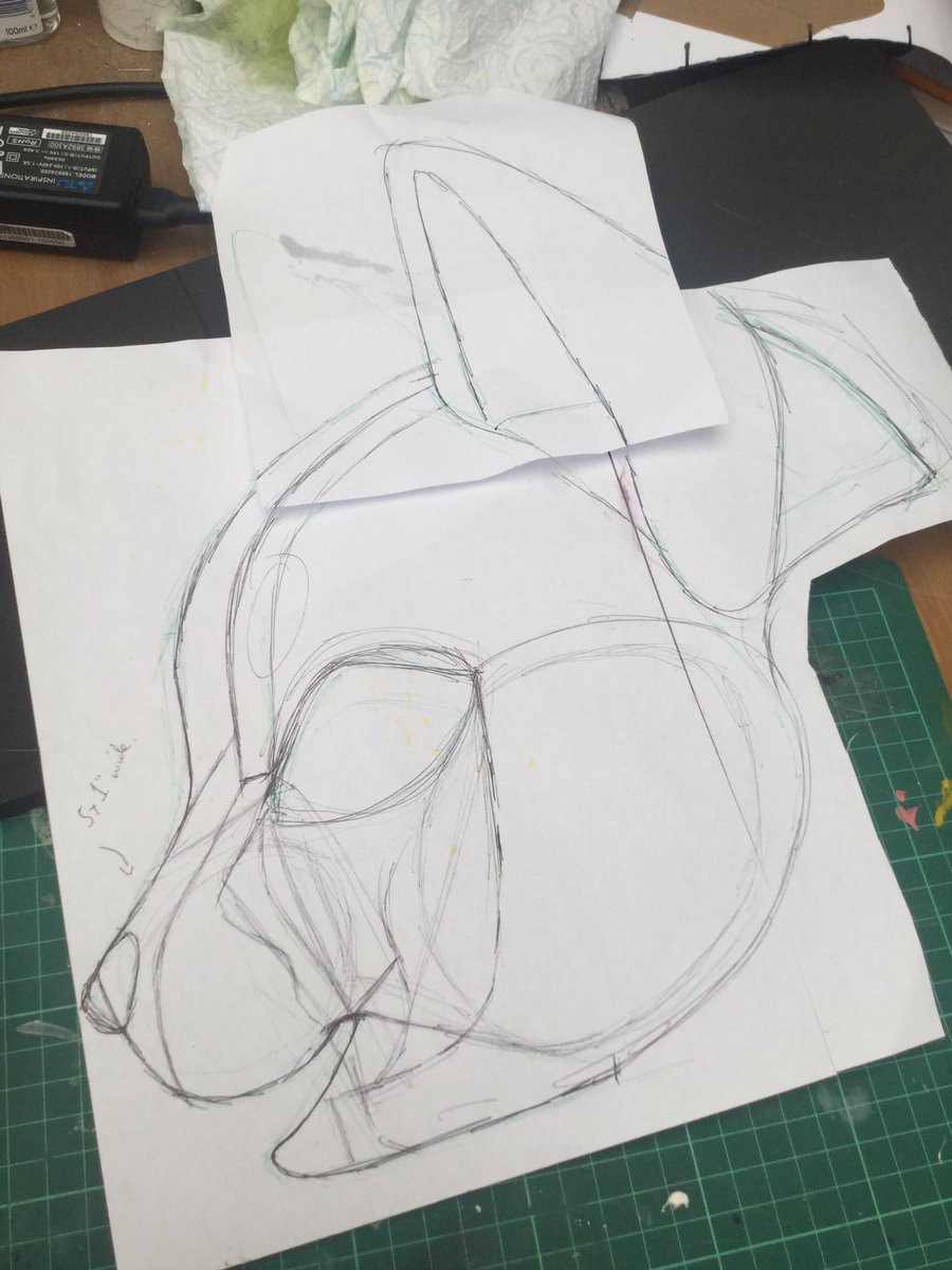 Missrars's tweet photo. It’s my birthday today so I’m doing some prototyping today for a new base! 
I’m working on a series of Kemono PDF patterns. I’ve already done the canine, and today I’m working on the cat!

Yes these patterns will be for sale.

#fursuitwip #furryfandom #PDFbase #kemono #kemonowip https://t.co/vNGspWiYK0