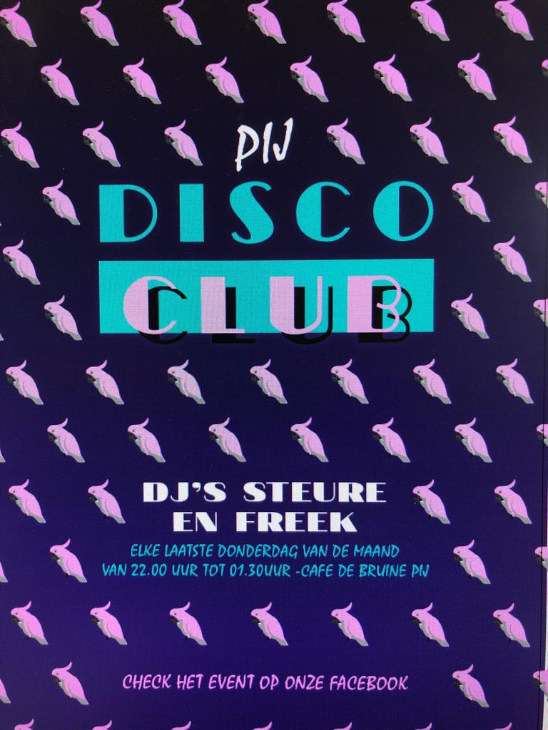 Voor in je agenda! Donderdag 28 november #pijdiscoclub