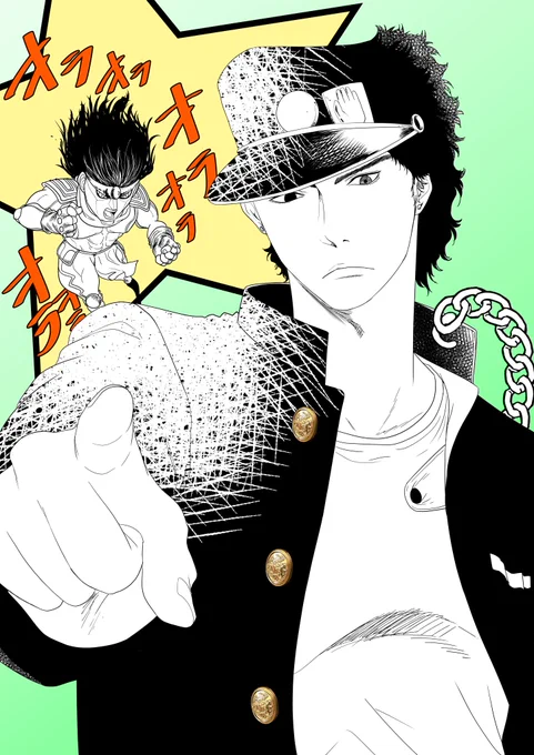 今日はいい男の日という事なので
いい男と言ったら承太郎!
承太郎と言ったらカッコいい

、、、それにしても、最近色塗りする時間が足りない
先行して描いとけって話なんだけども
#絵描きさんと繫がりたい 
#ジョジョ
#いい男の日 
