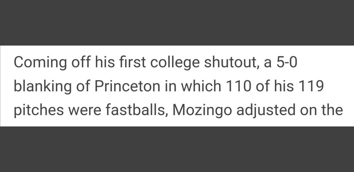 MozingoBaseball's tweet photo. Came across this today. Every time I see this, I can't help but laugh. 92+% fastball usage at the D1 level ๐คท๐ปโโ๏ธ Lets just say.... #EffectivelyWild https://t.co/iWMqxGm6DI