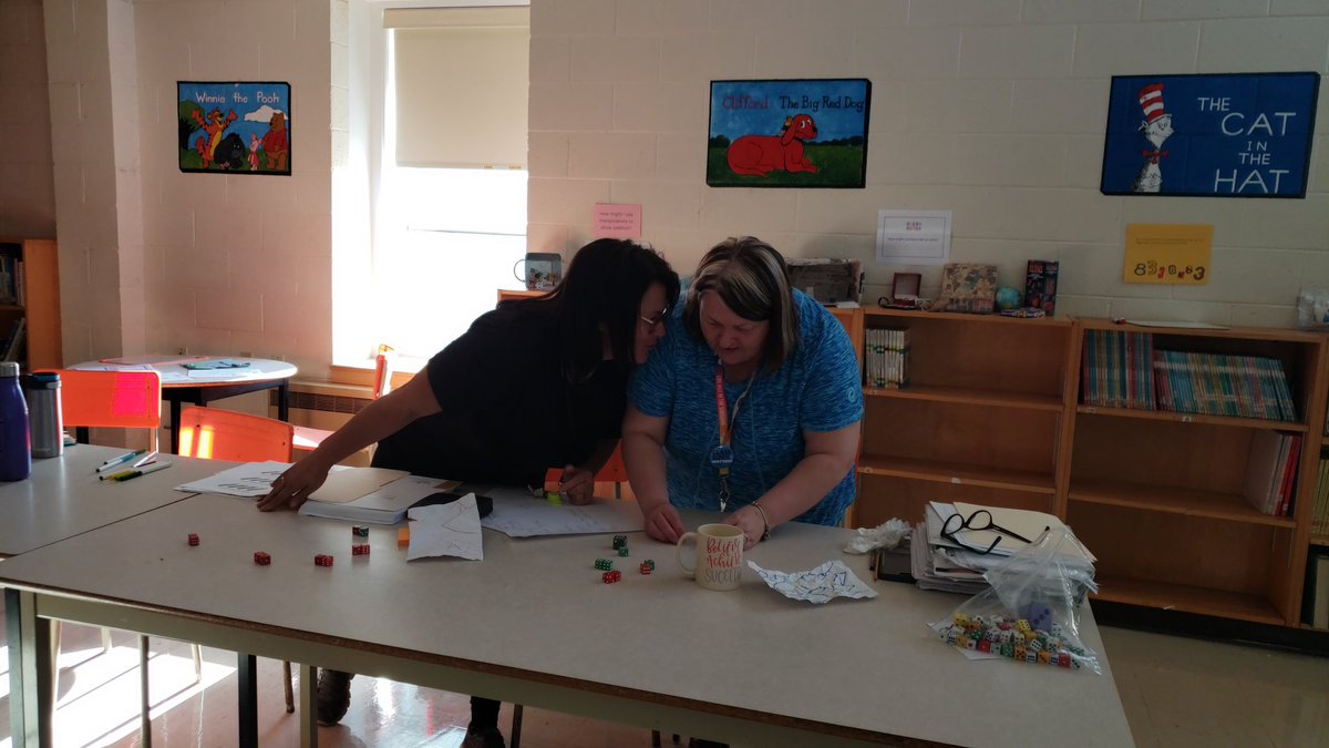 sa_elementary's tweet photo. Our staff is excited for their day of mathematics learning!! Thanks so much @TerinaLegge ❤ #handson #numeracyblock #mathisawesome @NLESDNT @NLESDCA @Nikiobmac #sapride https://t.co/v7MdKph3Xc