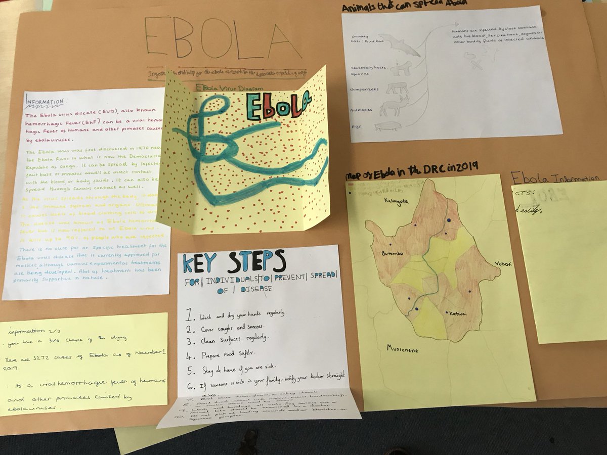 SandGeog's tweet photo. Great work from @SandringhamSch1 Year 9 students on geographies of disaster and disease! Bravo! #ebola #contagion #pandemic #quarantine https://t.co/q5RHOs2Onu