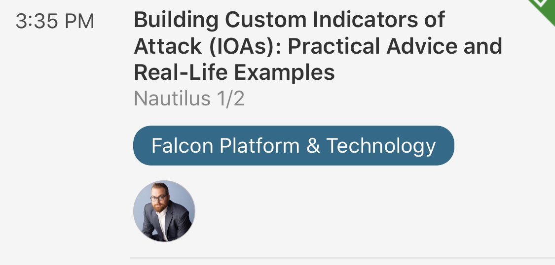 If you’re at #FalConUNITE19, I’ll be speaking today about building your own custom behavioral based detection and prevention rules at 3:35!