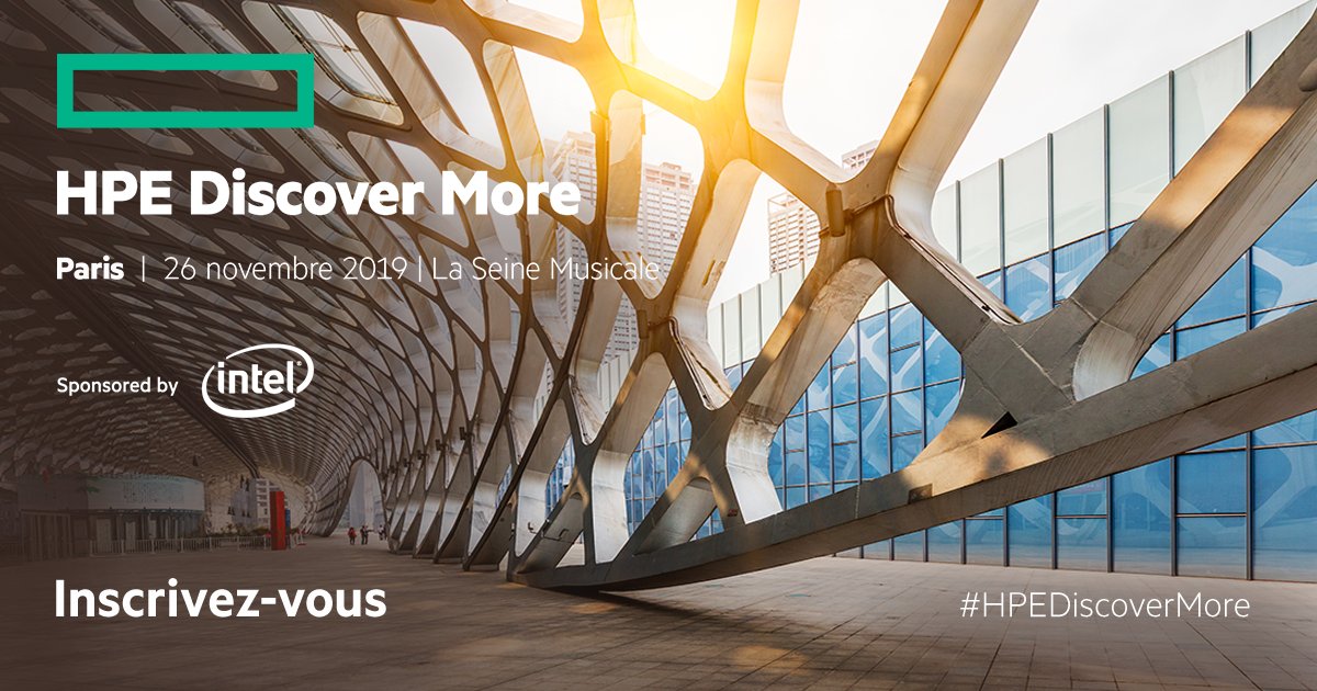 On sait à quel point il est difficile de prévoir l’avenir, il est donc important de confronter sa vision et ses expériences à celles d’experts et d’utilisateurs. C’est bien l’objectif de #HPEDiscoverMore Paris. Découvrez les raisons d'y assister : community.hpe.com/t5/Blog-HPE-Fr…