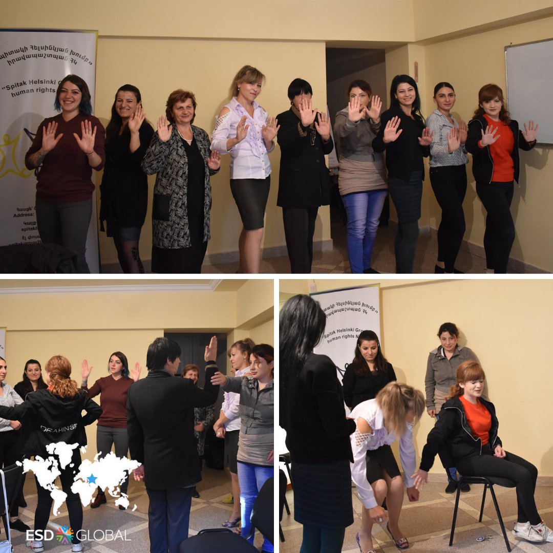 ESD_Global's tweet photo. Update from #Armenia! Elvira, who attended the Lv 1 Training in #Lesvos:
"I have just finished teaching a series of #ESD workshops in Spitak w a group of women. We discussed our fears & strategies to deal w them.>>> https://t.co/OV7PGRHoec
#SelfDefenseInstructor #ESDTraining https://t.co/t3sk70sQgU
