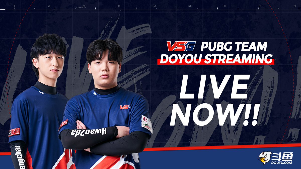 vsgteam's tweet photo. #TEAMVSG #PUBG 팀의 #Daengchae &amp; #hwan2da 선수의 스트리밍 방송이 진행 중 입니다! 😊
#브스즈 의 #DouyuTV 나들이! 팬 여러분들의 많은 시청 부탁드리겠습니다! 😁 #VSGWIN✌

[방송 시청 주소]
👉 #댕채 https://t.co/nu97Gn7iun
👉 #환이다 https://t.co/AovLA3iTci https://t.co/maZWWYoP5s