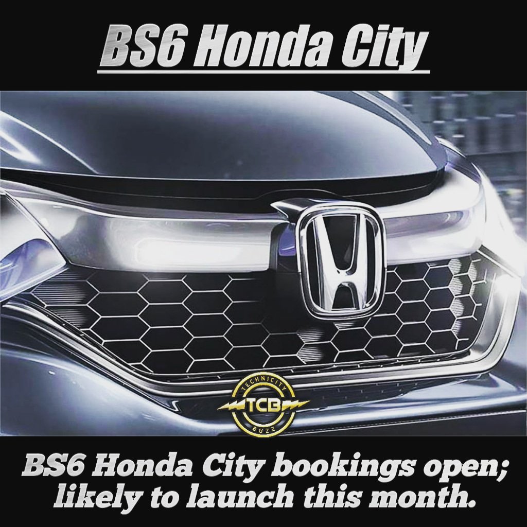 Technicity_Buzz's tweet photo. BS6-compliant Honda City will use the same 1.5-litre petrol; deliveries expected to begin next month. 
#hondacity #technicitybuzz #latestupdates #cars #newarrivals #bs6 #bs6hondacity #branded #tcb #technicity #buzz #update #honda https://t.co/reThMbECTu