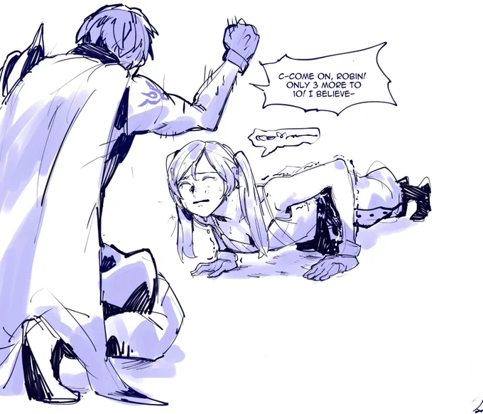 Chrom training Robin for her buffs in 6.0 