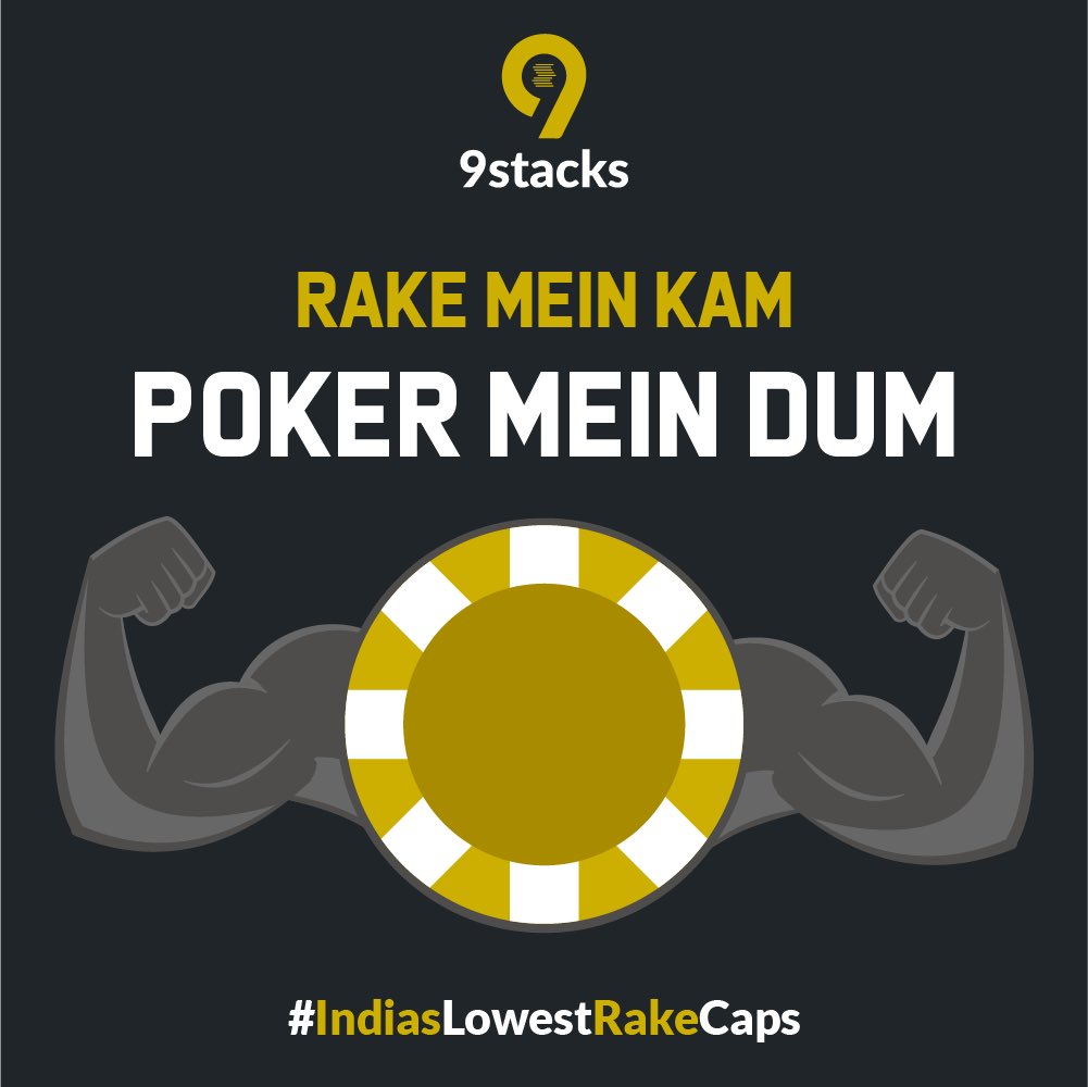 9stacksonline's tweet photo. We do seedhi baat… no bakwas. Lesser rake means more poker. So what are you waiting for?
9stacks has the lowest rake cap. Come, enjoy it!

#IndiasLowestRakeCaps #9stacks #9stacksPoker #Poker #TexasHoldEmPoker #9stacksOnline #OnlinePoker #WhereIndiaPlaysPoker https://t.co/hVURM7Lf46