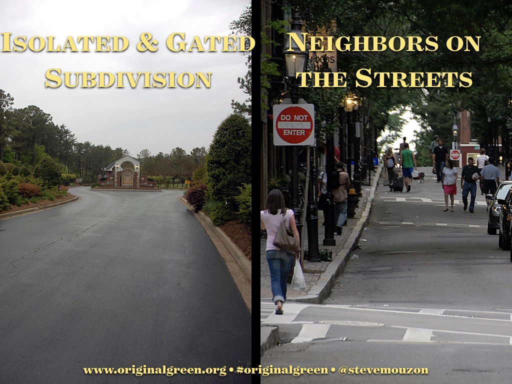 stevemouzon's tweet photo. #GoodUrbanism vs #AutoDomination 20
Gated subdivisions, especially when they're marketed to similar demographic groups, are recipes for boredom because people are so much alike. In traditional neighborhoods you meet all sorts of interesting people walking to their daily needs. https://t.co/XxXLIIntC8