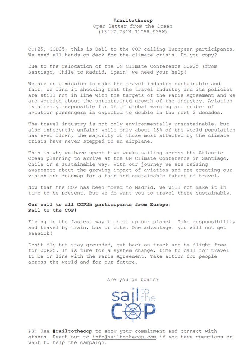 railtothecop's tweet image. 🌏Do you already have your tickets to Madrid? We recommend: 🚅#RailtotheCOP #flyless🚄 Let us know how you are travelling (and how you are planning to spend the hours on the train), we are curious! #COP25Madrid