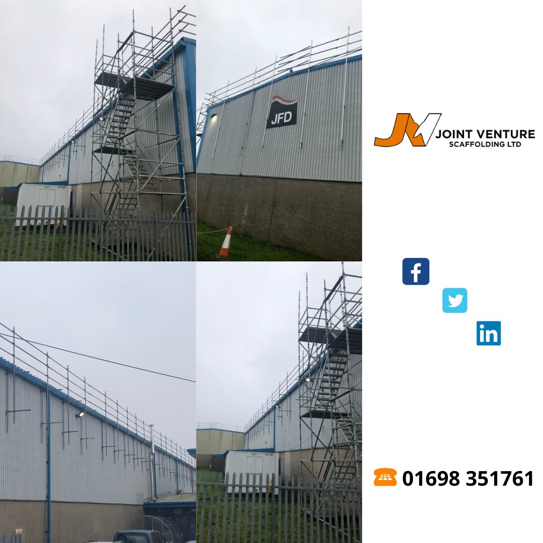JVSCAFFOLDING's tweet photo. Some photographs from our recently completed projects at Jabil - Livingston &amp; James Fisher - Inchinnan.

Contact us now for all future enquiries:

☎01698 351761☎ https://t.co/VuLHJI9OO9