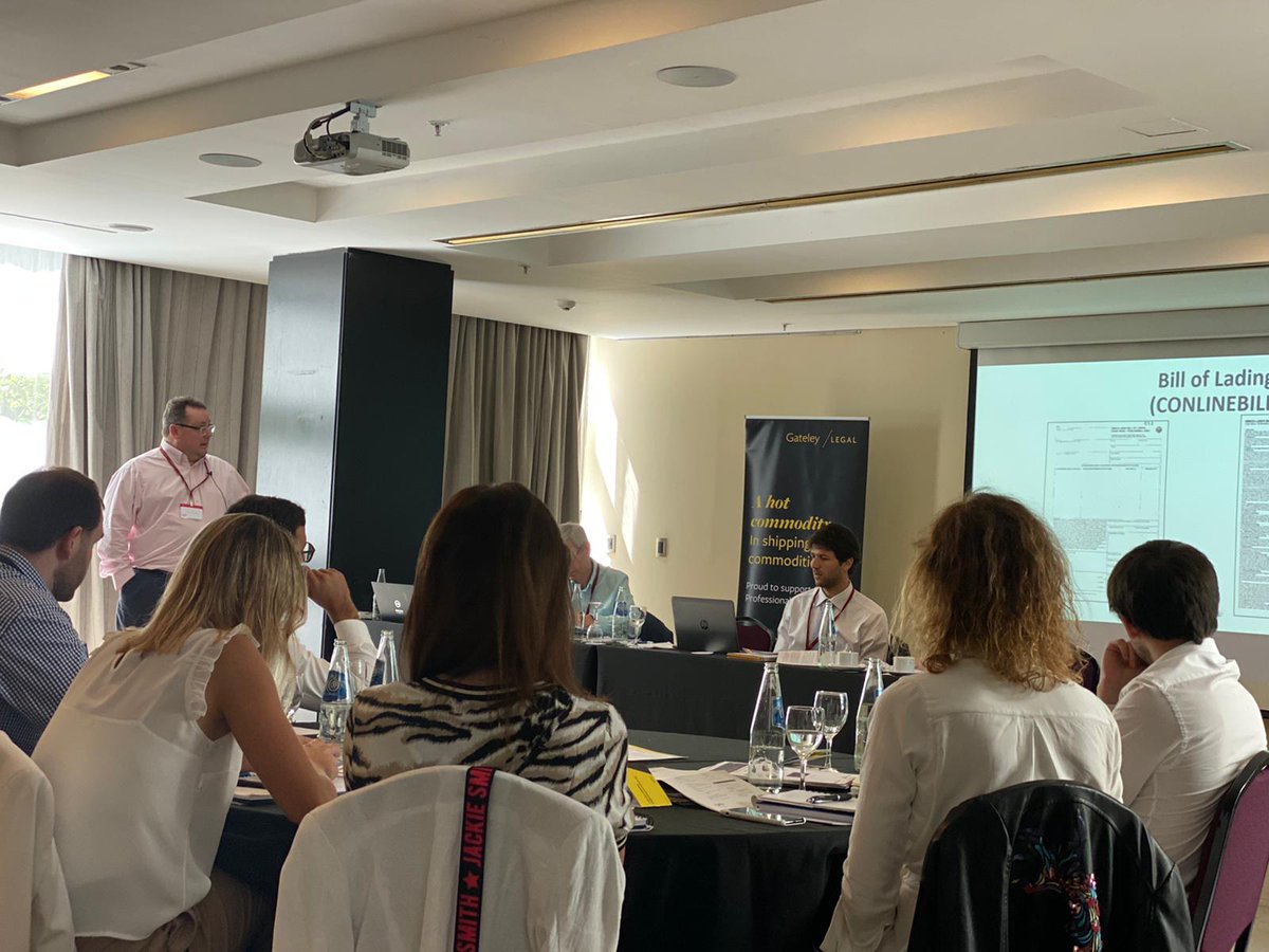 Gaftaworld's tweet photo. Paul Dickie Partner @GateleyLegal, goes through #bill of lading. #GPDCS #BuenosAires #Shipping #Commodities https://t.co/YKN7u1sjS0