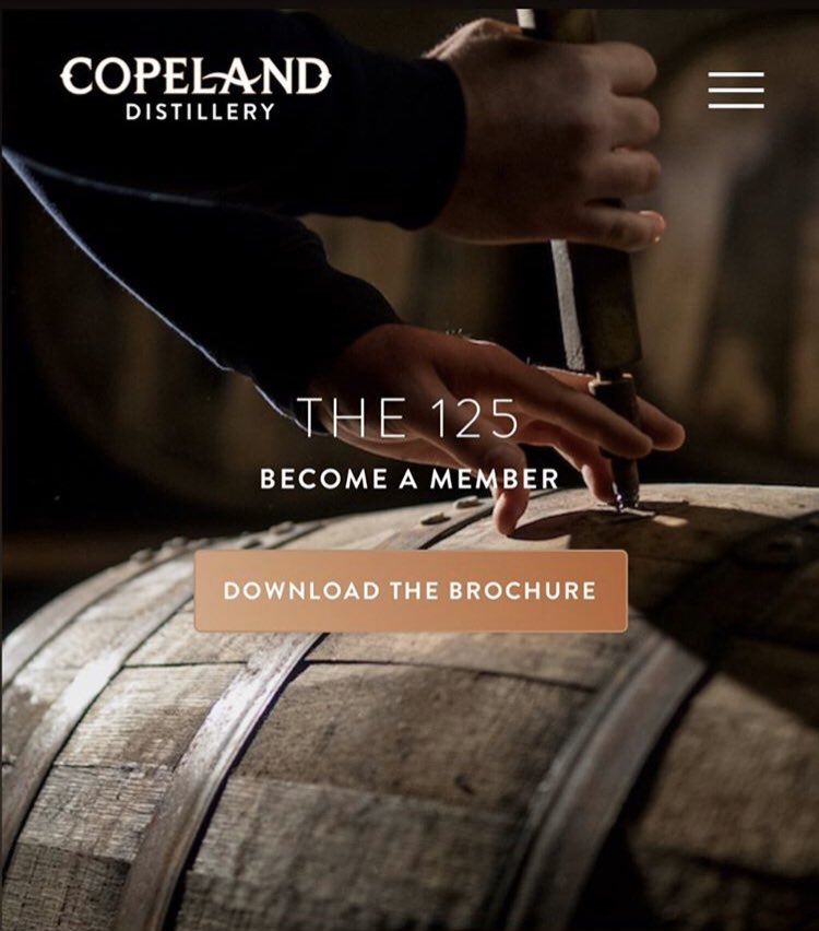 New 125 brochure has launched with key investment points &amp; returns explained for those interested in investing in their own #cask of Copeland #irish #whiskey! 

For more info email; 125@copelanddistillery.com

#distillerylife #whiskey #ireland
