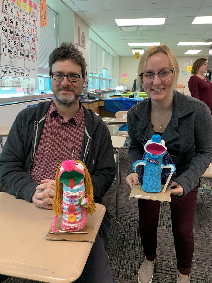 Cytwirler's tweet photo. Look at these amazing puppets @LottieRue @amypal @WayneTwpSuper #wearewayne #wtprocks #puppetpower https://t.co/Whj3Psh9tD