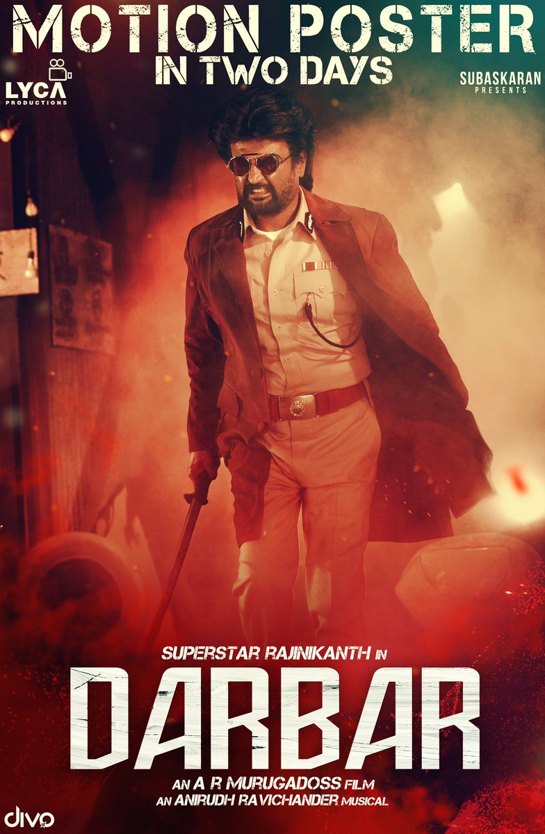 FilmsTrends's tweet photo. #DarbarCountdownStarts #DarbarMotionPoster #DarbarPongal 🔥🔥 https://t.co/iOLCY1zKjU