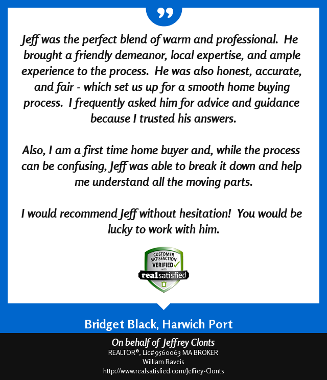 JeffCapeCod's tweet image. Recommendations like this leave me overjoyed.  realsatisfied.com/Jeffrey-Clonts via @realsatisfied