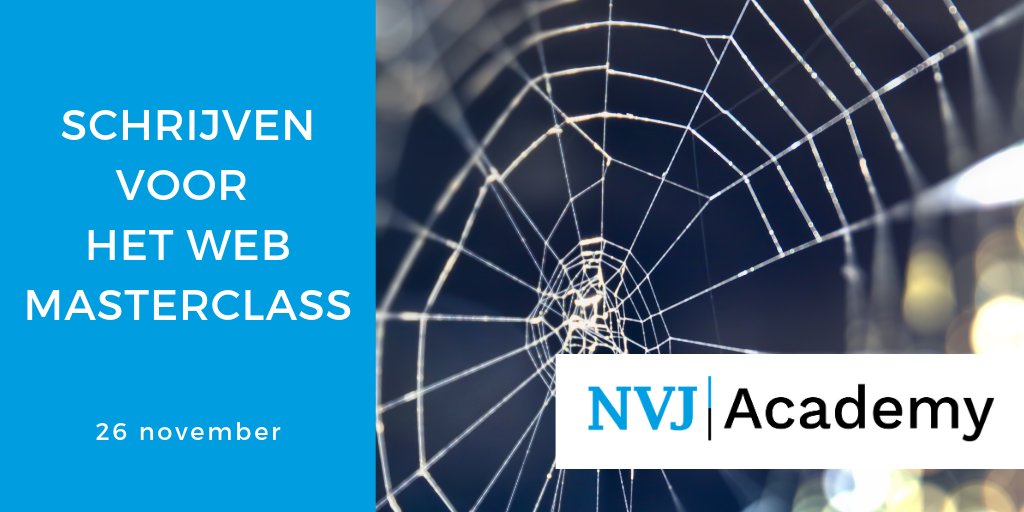 nvjacademy's tweet photo. Doe nieuwe inspiratie op over het schrijven van teksten voor het web én vergroot je kennis over vindbaarheid en conversie. Ook nieuwsbrieven, blogs en social media komen aan bod tijdens de cursus Schrijven voor het web op 26/11 door @geertpoort
https://t.co/3JXkIOFaDg https://t.co/T69uCRzOkG