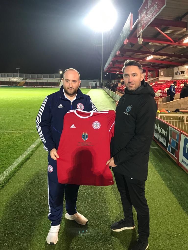 TFUniProgramme_'s tweet photo. Big thank you to @ASFCofficial @ASFCacademy for the hospitality at last night’s #youthfacup game. 

It was great to be presented with the U23’s shirt we are proud to sponsor.

Believe | Educate | Inspire 🔵🔴

#CoachingPathways #Partnership https://t.co/bPkJrf0CPC