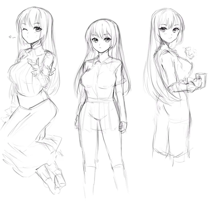 久しぶりに落書きです〜✨ 