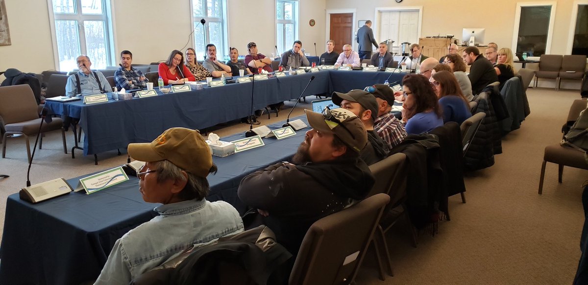TorngatWildlife's tweet photo. The Torngat Joint Fisheries Board is hosting an annual fisheries workshop with #Nunatsiavut fishers &amp; stakeholders today, with #snowcrab, #northernshrimp, &amp; #greenlandturbot on the agenda menu. @DFO_NL @DFO_Science #comanagement @YvonneJJones https://t.co/Qqy5PhEth1