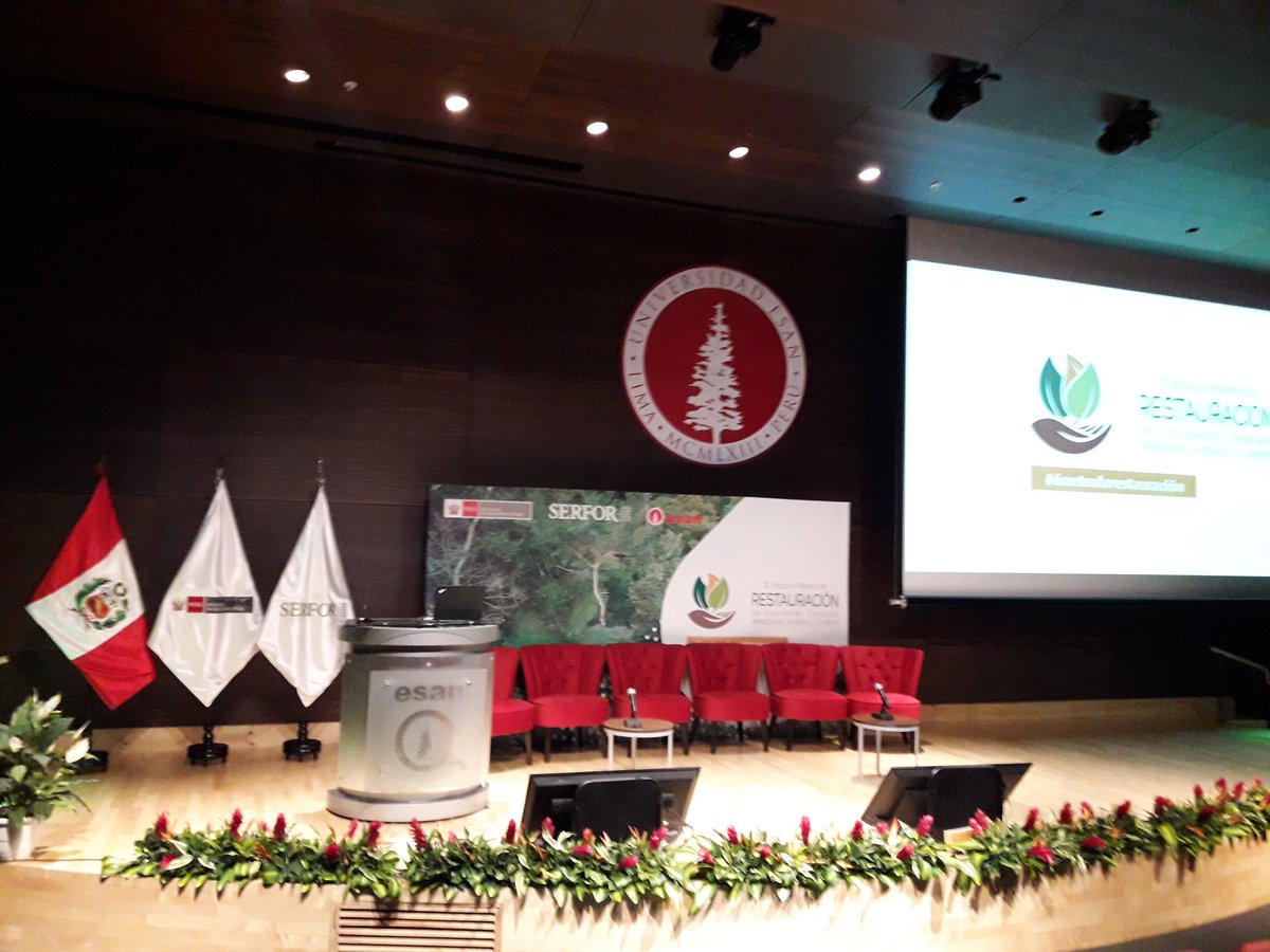 SerforPeru's tweet photo. 🔴 En breve inicia el "II Simposio Peruano de Restauración de Ecosistemas Forestales Amazónicos, Andinos y Costeros", organizado por el @SerforPeru del @minagriperu, en el marco de las actividades realizadas por la #SemanaForestal2019 👉 #ConocerParaProteger 🌳 https://t.co/T8A4EPvZRo