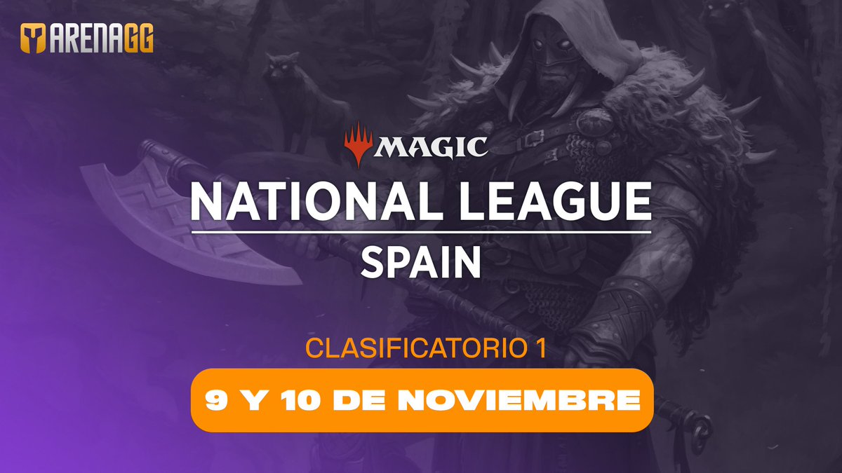 LVPes's tweet photo. ¡El primer clasificatorio de la MTG Arena National League España se jugará este fin de semana del 9 y 10 de noviembre en @ArenaGGes y ya os podéis inscribir! 🎴

✍️🏽https://t.co/OdMRkgvyrw https://t.co/dXF7iQlIdp