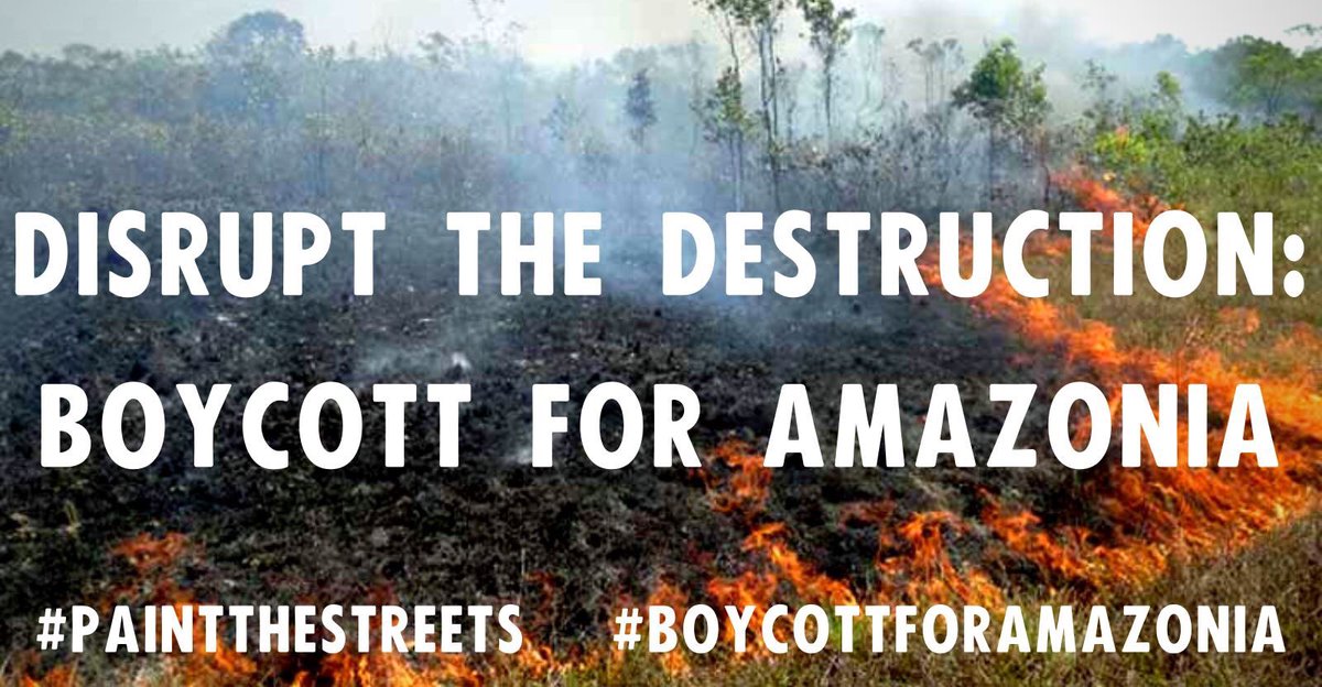BarnetXR's tweet photo. The Amazon is STILL burning 🔥, Oil spills, forest guardian murders but 24hr news has moved on to whatever sells ratings.
Join #BoycottForAmazonia event.
https://t.co/CszxuFvUOo
It's time for economic disruption of the #ecocide and genocidal industries ravaging Latin America https://t.co/0mumSykMdP