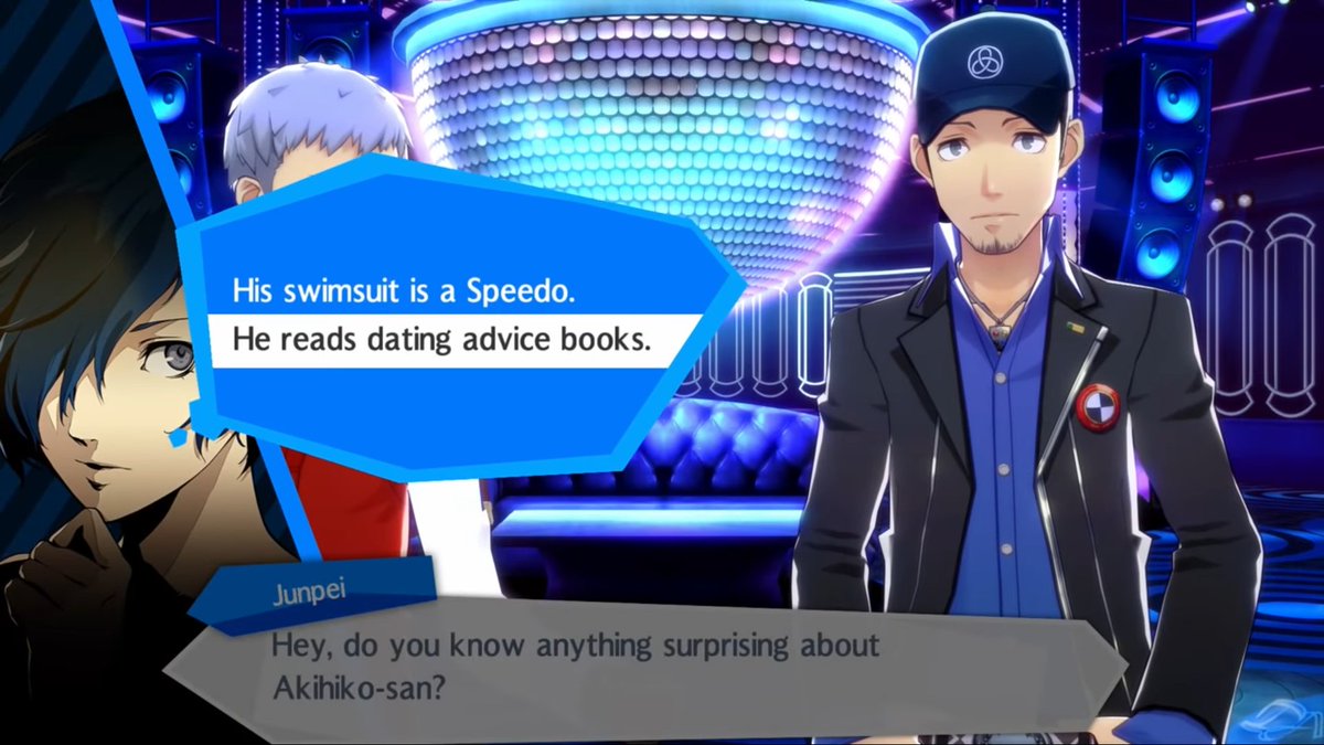 AngelicRoni's tweet photo. My boyfriend and I finally saw the recorded footage of Akihiko reading a dating advice manual, so now this joke makes sense. #Persona3 #P3 #Persona3DancingInMoonlight #P3DIM https://t.co/gfi1Jn6Mr3