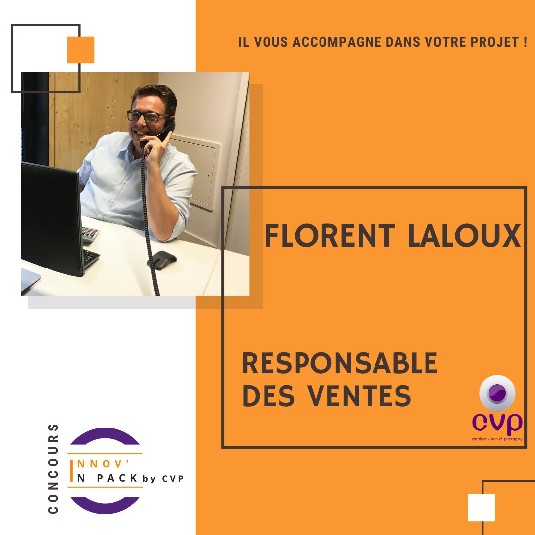 Durant notre #concours #InnovInPack, un référent CVP a été attribué aux équipes pour répondre à leurs questions "techniques". Le premier référent est Florent Laloux, responsable des ventes chez <a href="/CVP_Packaging/">CVP</a> 
<a href="/lille_design/">lille—design</a> @LilleMetWDC2020 #Packaging #design