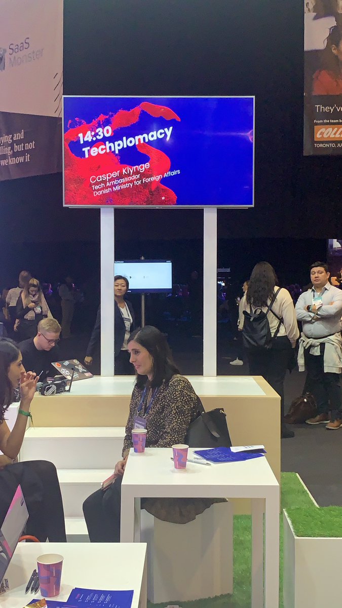 DigitalHubDK's tweet photo. Comming up next at the Danish both: @DKTechAmb about the need for responsible tech. Join us at pavilion 3 E302. #ElDebate4N websummit  @makschacht #WebSummitDK #doingdifferently https://t.co/utYKID4YF4