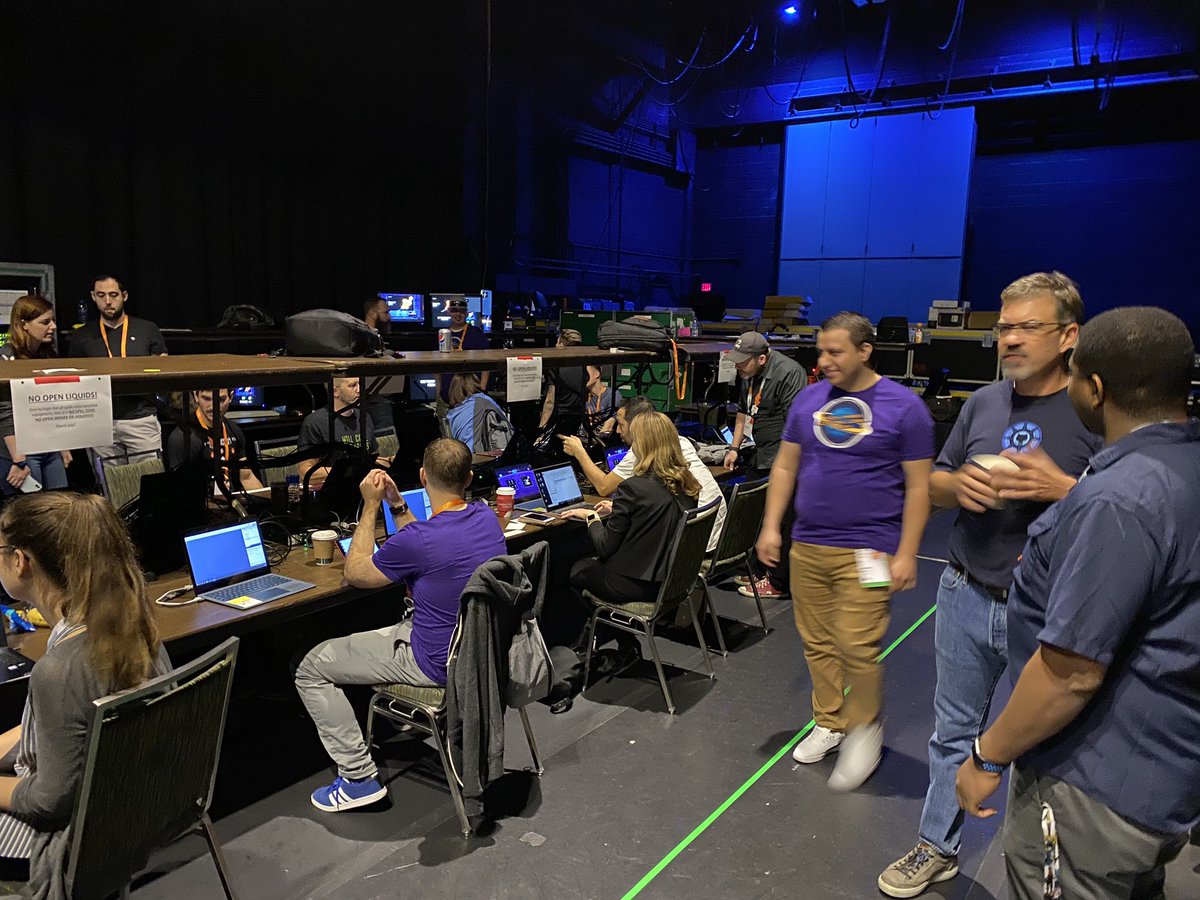 3Sharp's tweet photo. Sharpies backstage with the team for the @shanselman and friends keynote! What are you? Rock, paper, scissors, lizard, or Spock? https://t.co/GCS5QA0rdm
