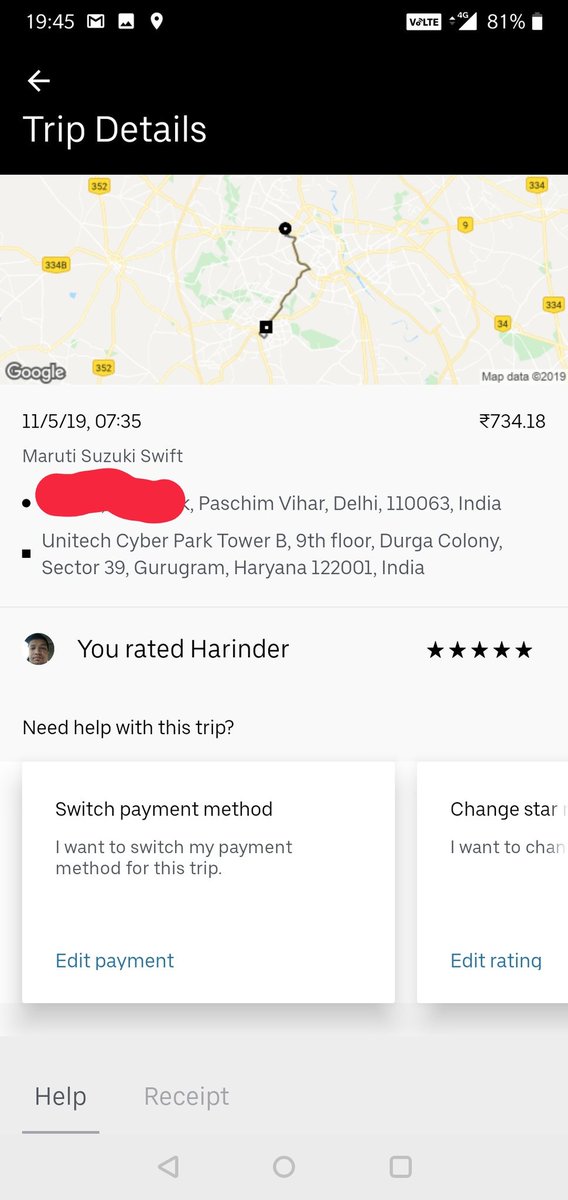 Hanandchahl's tweet photo. @ArvindKejriwal you said there would not be any surcharge during the #oddevenscheme  . Then why is everyone paying extra for the exact same distance at 2 different times of the day. We are being cheated. https://t.co/tYJQx16L9o